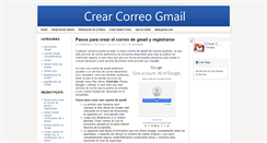 Desktop Screenshot of crearcorreogmail.com