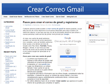 Tablet Screenshot of crearcorreogmail.com